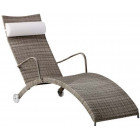 Bain de soleil helena taupe en fibre et acier