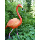 Flamant rose en résine 98 cm