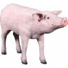 Cochon tête droite en résine 96 cm