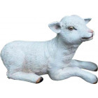 Petite chèvre couchée en résine 46 cm Petite chèvre couchée en résine 46 cm