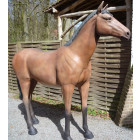 Cheval brun en résine 225 cm
