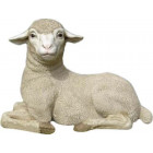 Agneau couché en résine 60 cm