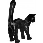 Chat hérissé design en résine 80 cm