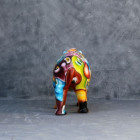 Rhinocéros design pop art en résine