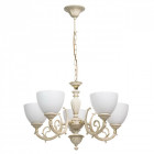 Chandelier beige classic 5 ampoules 84 cm