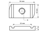 Ecrous coulissants strut (ez) WALRAVEN - Pour rail strut EZ M10 - 6517010