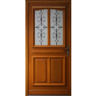 Porte d'entrée bois vitrée, vauban, h.200xl.80  p.gauche + poignée et barillet (ref 010403rfp)  cotes tableau gd menuiseries