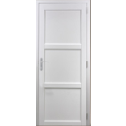 Bloc porte korya blanc 3 panneaux h204 x l73 poussant droite cotes tableau +poignée gd menuiseries