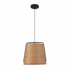 Suspension bois noir stood 1 ampoule