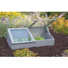 Serre de jardin en pin 41 cm de hauteur gris