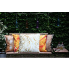 Coussin extérieur imperméable papillon large