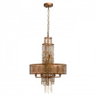 Suspension cuivre loft 10 ampoules 180 cm