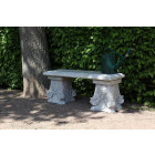 Banc en béton décoration classique