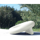 Fauteuil extérieur design hop - Blanc