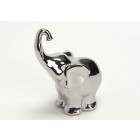 Éléphant décoratif coloris argent mael