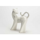 Chat blanc en céramique felio