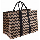 Sac à bûches en toile de jute origami