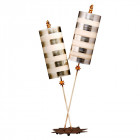 Lampe nettle lux, argent, 2 ampoules