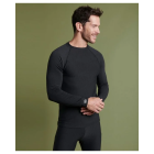 Tee-shirt DAMART Col rond Manches longues - Noir - T.2XL - 69122