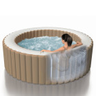 Cuve thermale de massage à bulles ronde purespa 196x71 cm