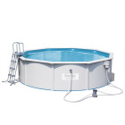 Bestway piscine "jersey" ronde gris 460 cm