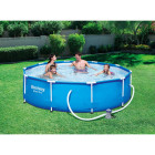 Bestway piscine "sirocco" ronde bleu 305 cm