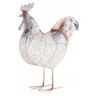 Coq métal laqué vieilli