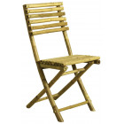 Chaise pliante en bambou