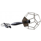 Lampe baladeuse en laiton et bois foncé