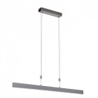 Suspension chromée techno 3 ampoules 118 cm