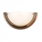 Applique athens, cuivre antique et verre acide