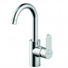 Mitigeur de lavabo avec bec haut laiton chrome serie genf