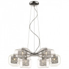 Suspension chrome nottingham 6 lumières Suspension chrome nottingham 6 lumières