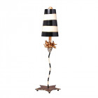 Lampe la fleur, noir et mastic