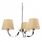 Suspension 3 ampoules fairmont, acier inoxydable, avec abat-jour Suspension 3 ampoules fairmont, acier inoxydable, avec abat-jour