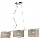 Suspension argent brighton 3 lumières