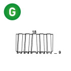 Agrafes mini-croco WM-09 / 18 - 6WM091