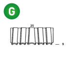 Agrafes croco WN-09 / 25 - 6WN091