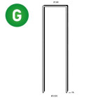 Agrafes WP-75 galv résinées - Boite de 2900 pièces - 6WP751