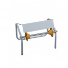 Dérouleur de bobine essuie-mains rolind support et lame de coupe en acier poudré blanc