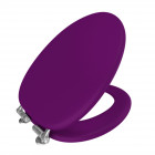 Abattant wc - mdf et double frein de chute - soft purple Aurlane - 700584
