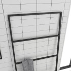 Porte serviettes en métal noir mat 60x176cm - type atelier - facto dark 2 Aurlane - 701080