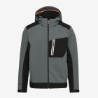 Veste DIADORA Softshell carbon tech - Déperlante - Gris clair - Taille XL - 702.175946