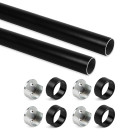 Kit tube de penderie cirulaire Ø28 - Longueur et coloris au choix