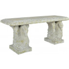 Banc en béton décoration cygne