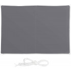 Voile d'ombrage rectangle 2 x 3 m gris 