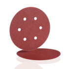 Disque abrasif appliqué BW115 VELOURS 150 GR.80 6 TROUS - HERMES - 6381106