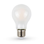 Ampoule LED 7W filament smd E27 givre cover A60 blanc chaud 2700K
