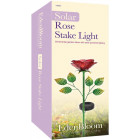Lampe décorative rose à énergie solaire