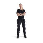 Pantalon artisan stretch 4D polyvalent noir femme 71981644